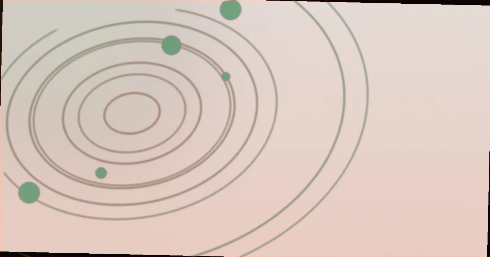 A glowing hub of screens with games at the center, film and music orbiting around