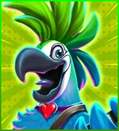 RG電子搖滾派對老虎機－一般符號 貝斯鸚鵡